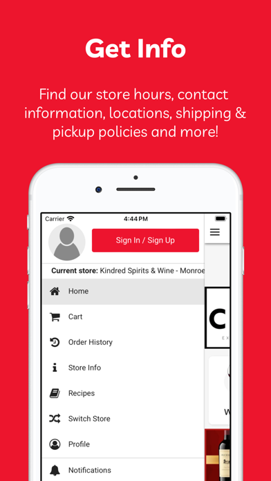 Kindred Spirits & Wine CT iPhone screenshot 2 - Shopping app