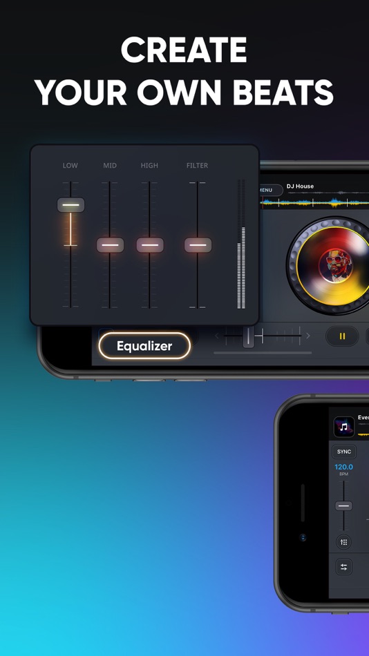 #3. DJ it! Virtual Music Mixer app (iOS) By: Gismart Limited