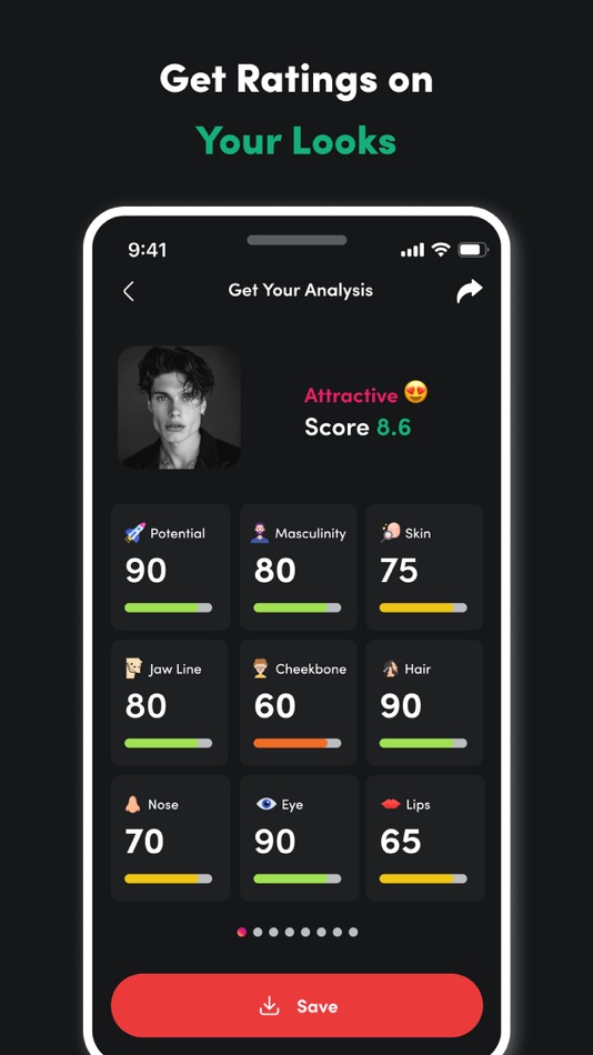 #2. Umax AI: Face Scan & Rate face (iOS) 게시자: Reyadh Redwan Ahmed