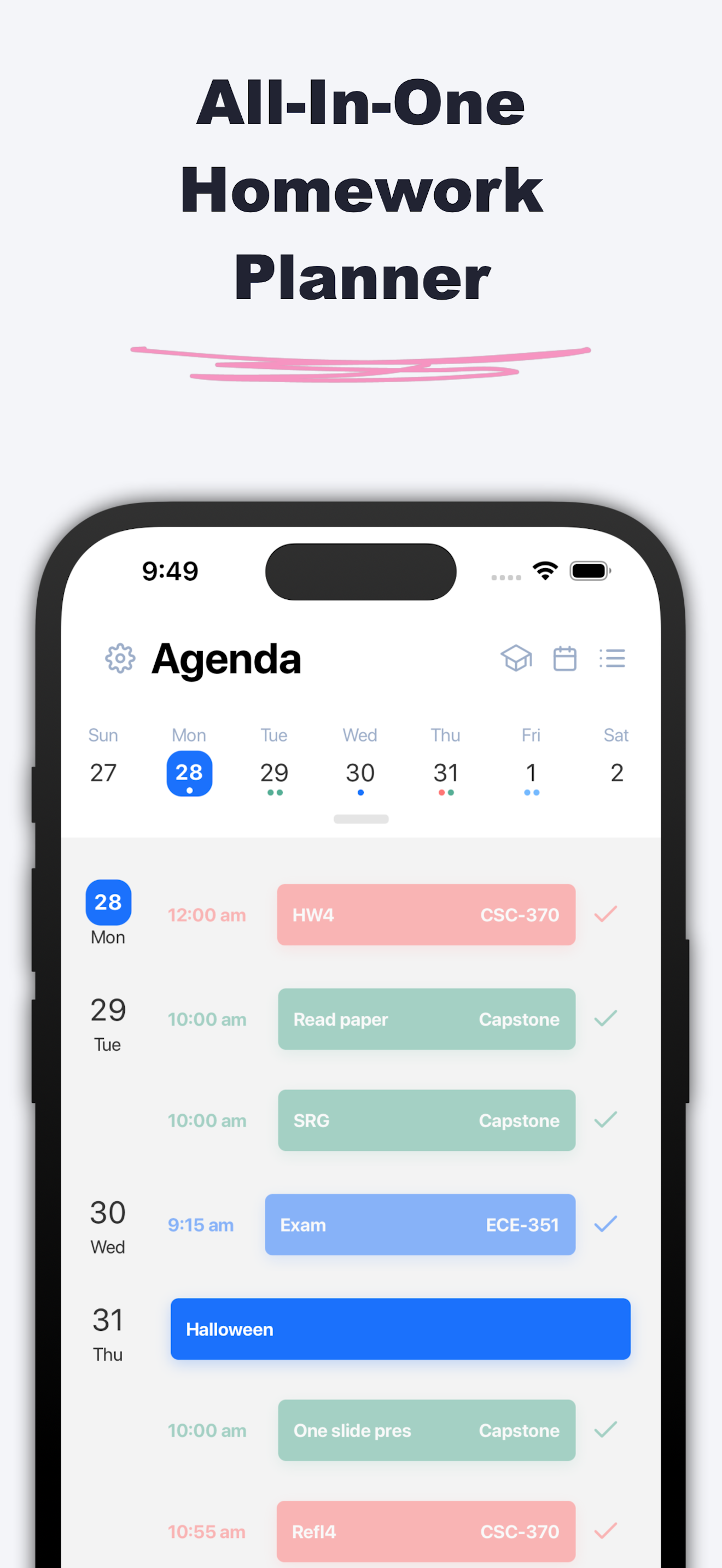 Homework Tracker by Backpack