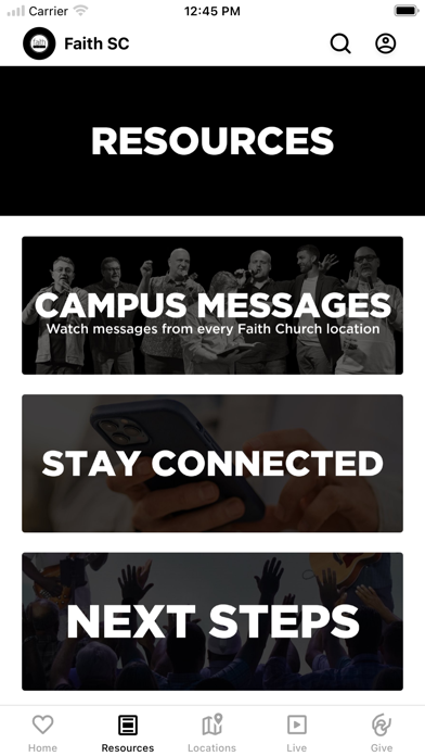 Faith Church SC iPhone screenshot 2 - Education app