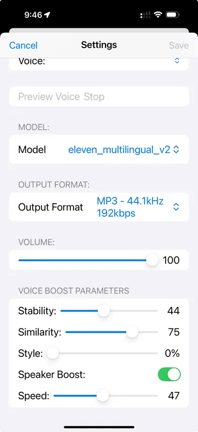 ElevenLabsTTS-iOS screenshot 3