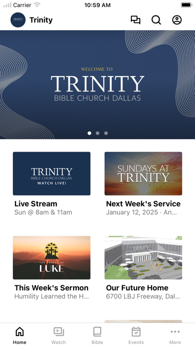 Trinity Bible Church of Dallas Screenshot