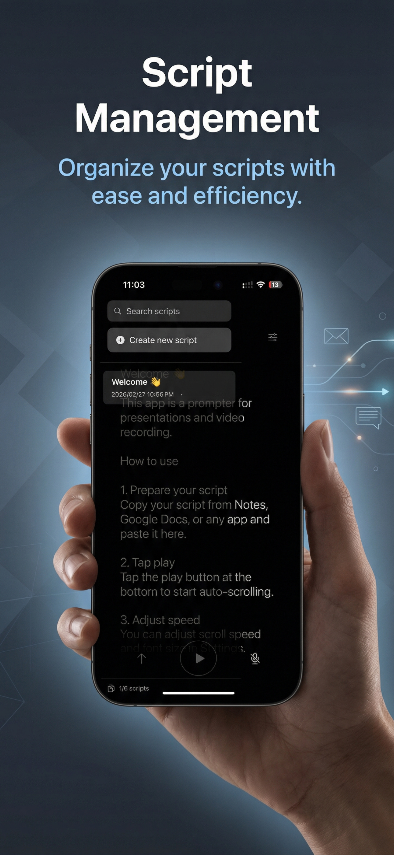 SmoothRead: Teleprompter screenshot 4