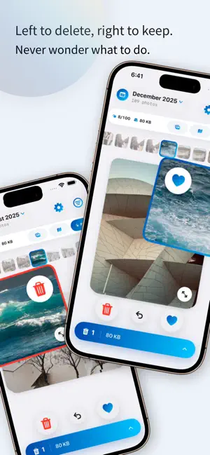 Sakusaku: Swipe Photo Cleaner screenshot 1