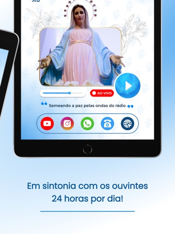 Rádio Rainha da Paz! iPad screenshot