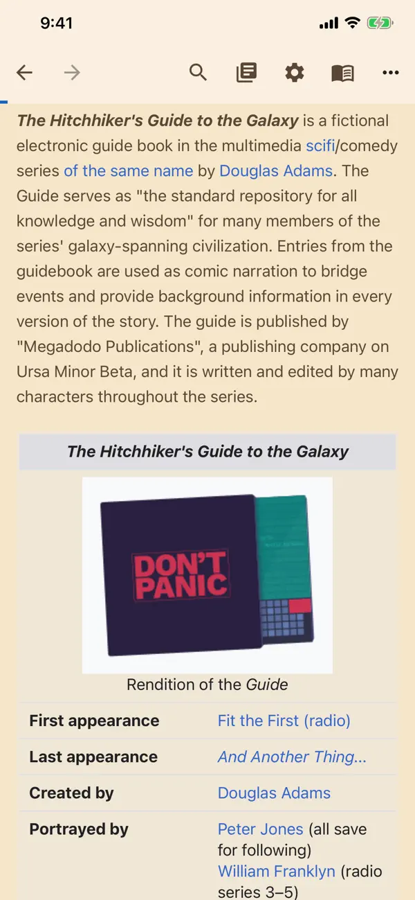 #3. WikiVibe: Wikipedia Reader (iOS) Ved: Kinetic Origin LLC