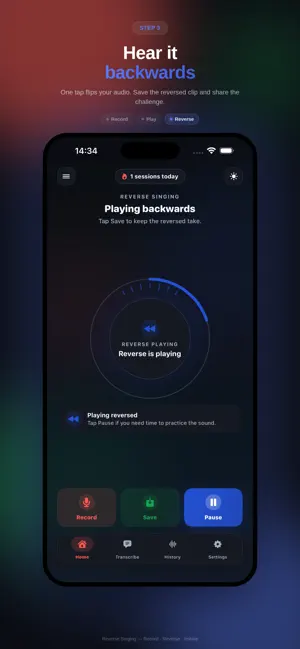 Reverse Audio Singing Trend 26 screenshot 3