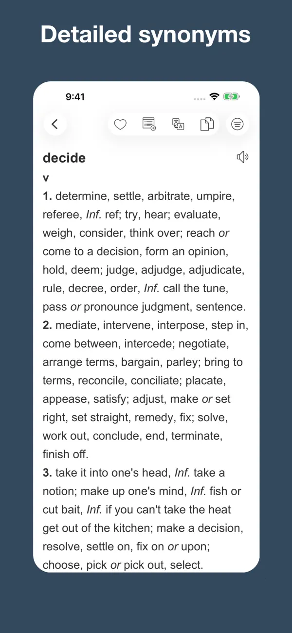 Screenshot #2 pour English Synonym Finder