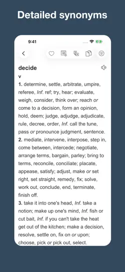 Screenshot von English Synonym Finder auf dem iPhone 3