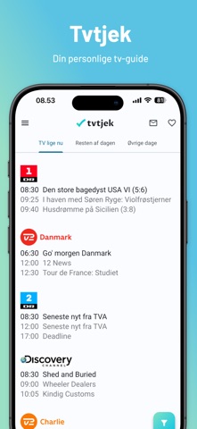 Tvtjek - Dansk TV-Guide screenshot