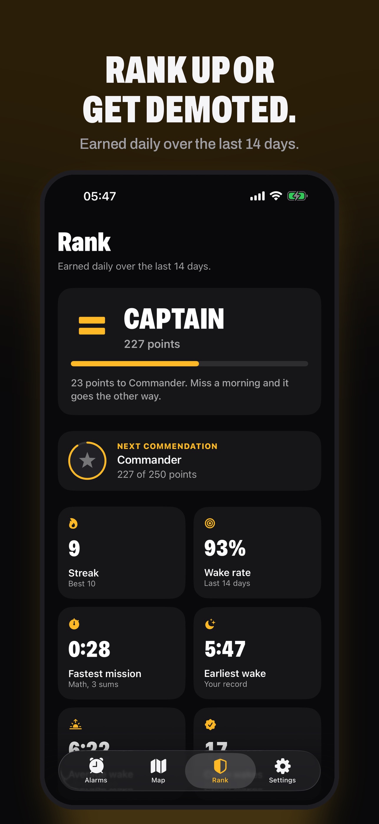 Screenshot 2 of Zero Dark: Wake Up Alarm Clock
