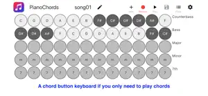 Piano Chords: keys + accordion screenshot 2