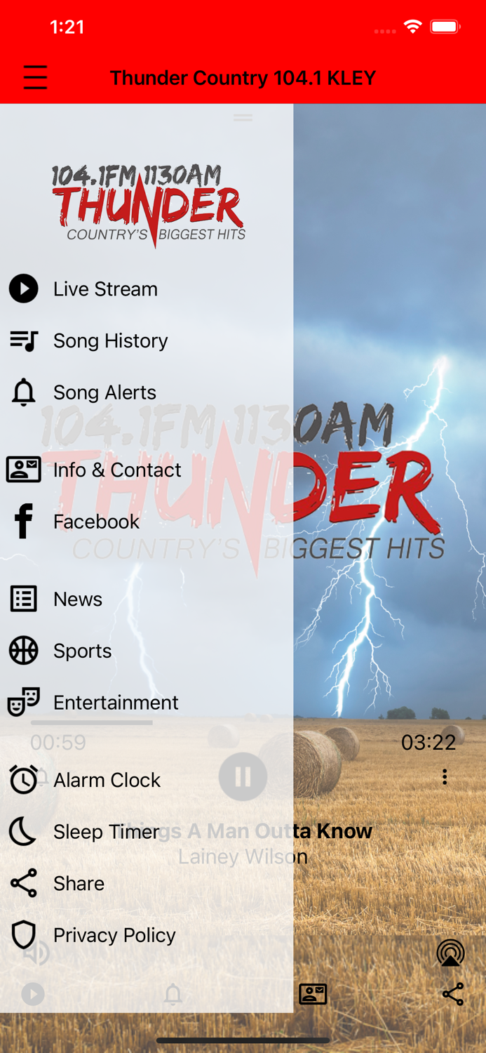 Thunder Country 104.1 KLEY