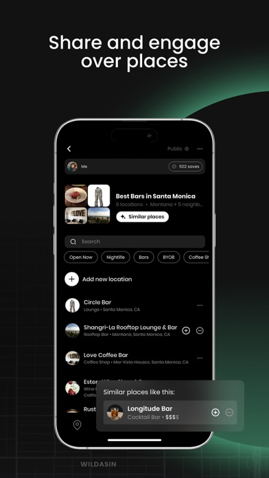 SneakPeek. Places and People. Screenshot