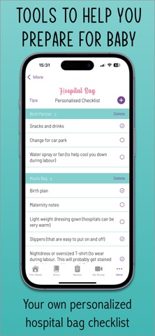 Pregnancy Tracker Insights screenshot