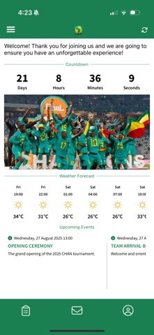 CAF Events screenshot