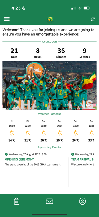 CAF Events Screenshot 2 of 4