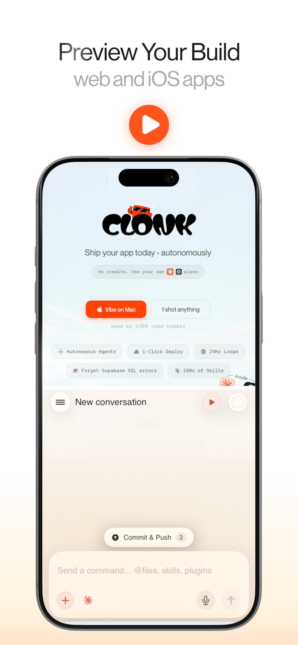 Clonk: Vibe Code screenshot 4