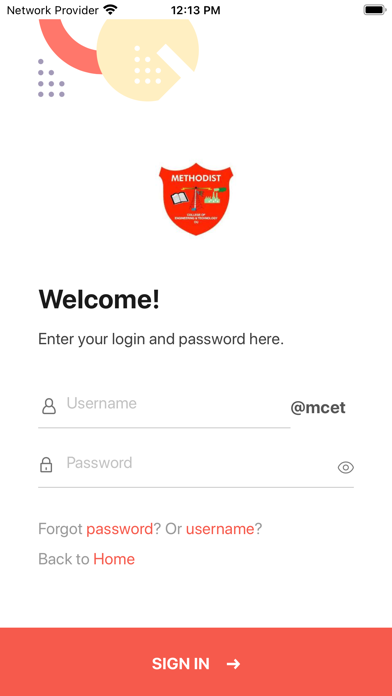 MCET Connect Screenshot