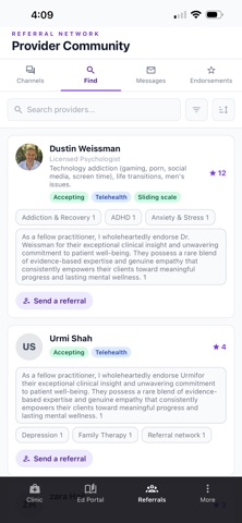 Cybele Health screenshot