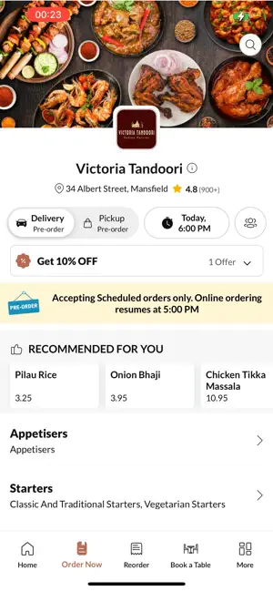 Victoria Tandoori. screenshot 2
