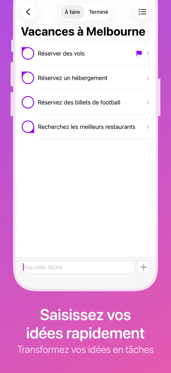 Screenshot #2 pour Liste de tâches - Notions