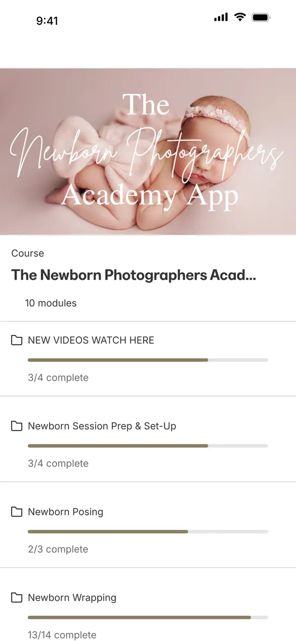 Screenshot #3 pour Newborn Photographers Academy