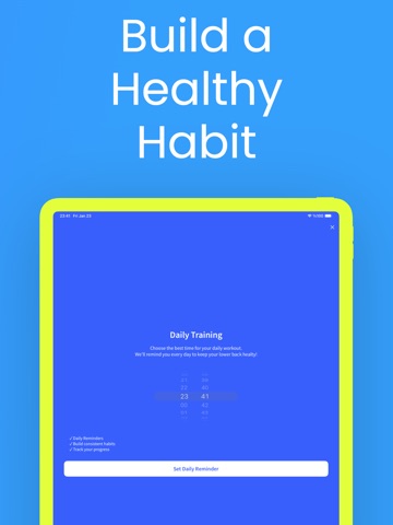 Lower Back Pain Relief & Fix iPad screenshot