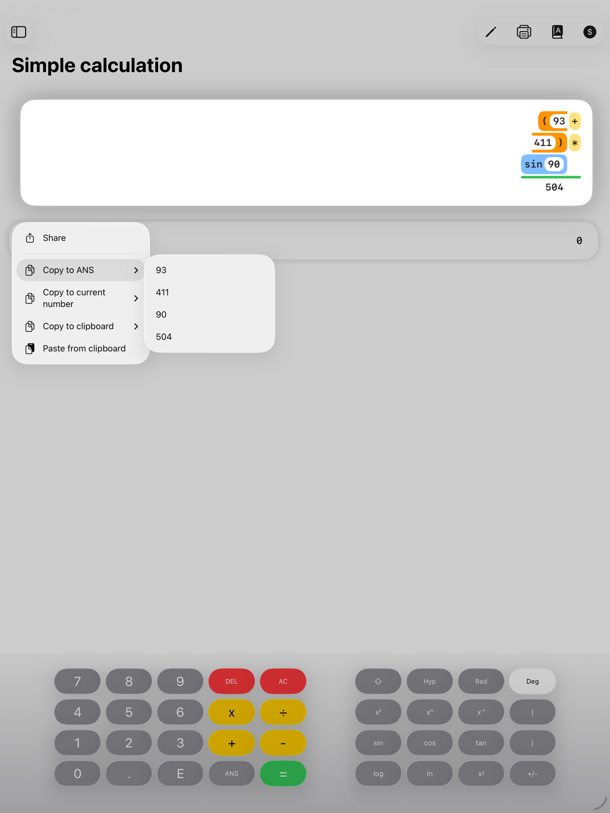 ExtCalc screenshot 10