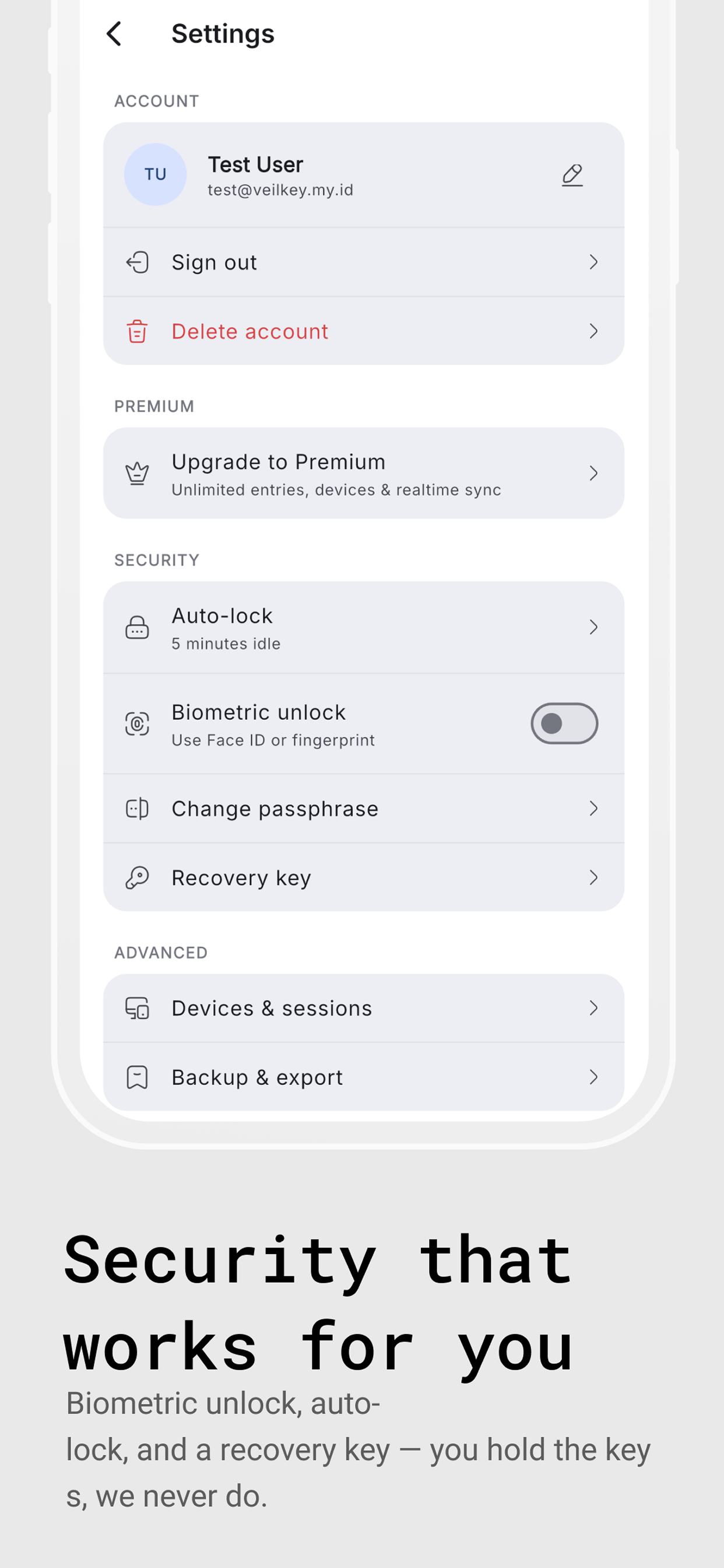 VeilKey – Password Manager screenshot 5
