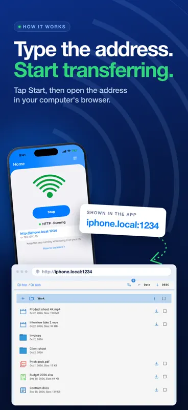 WiFi File Transfer & FTP screenshot 2 of 7