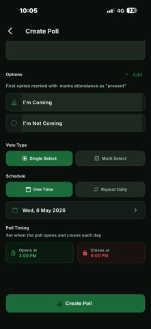 CrickPoll - Cricket Team App screenshot