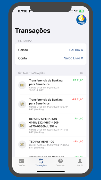 ValeShop Bank Screenshot