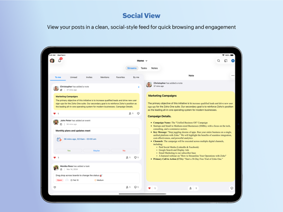 Screenshot #4 pour Streams - for Zoho Mail