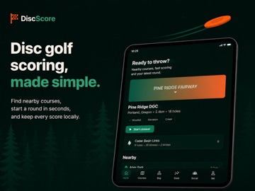 DiscScore: Disc Golf GPS iPad screenshot