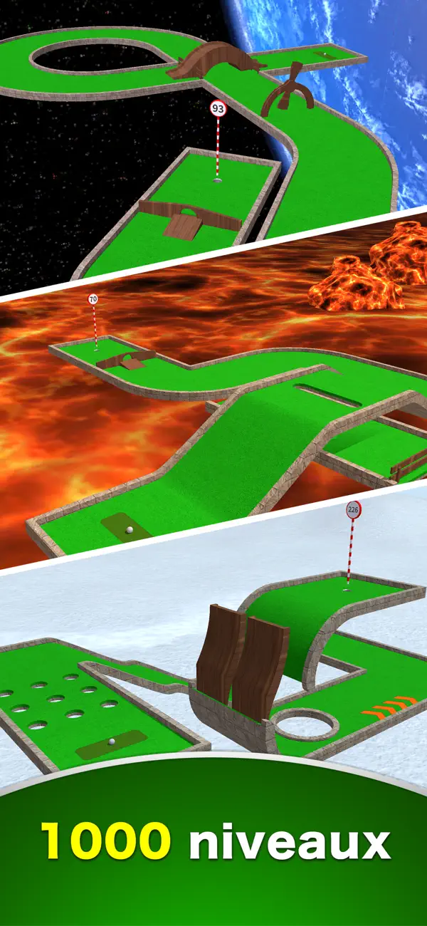 Screenshot #2 pour Mini Golf 1000 (mini-putt)