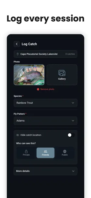 Flyloops - Fly Fishing Log screenshot 2