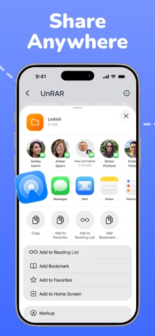 Unzip - RAR, Zip, Unrar, 7zip+ iPhone screenshot