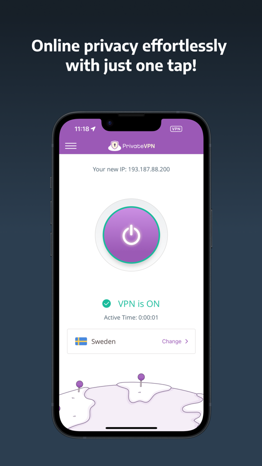 #1. PrivateVPN (iOS) 由: PrivateVPN Global AB