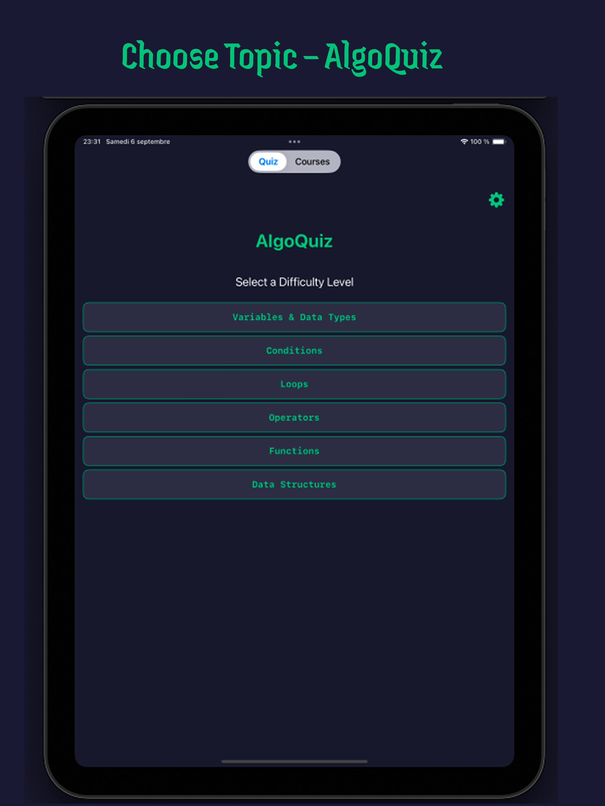 AlgoQuiz screenshot 6