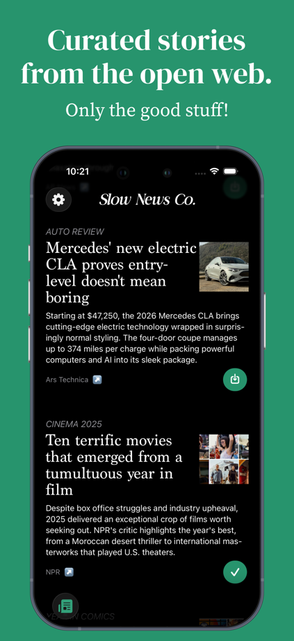 Slow News Co: Morning Brief 的 App Store 截图 2
