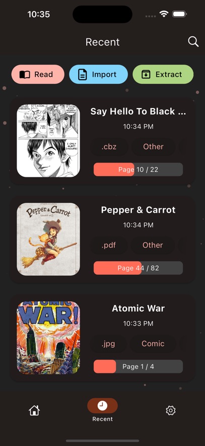 bloopworm - comic book reader