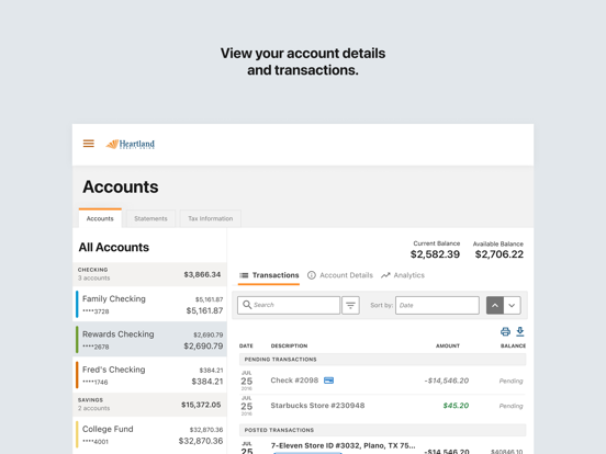 Screenshot #6 pour Heartland CU Mobile Banking