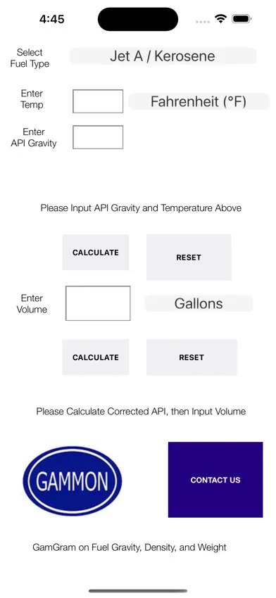 GTP API Gravity Calculator2 screenshot 1