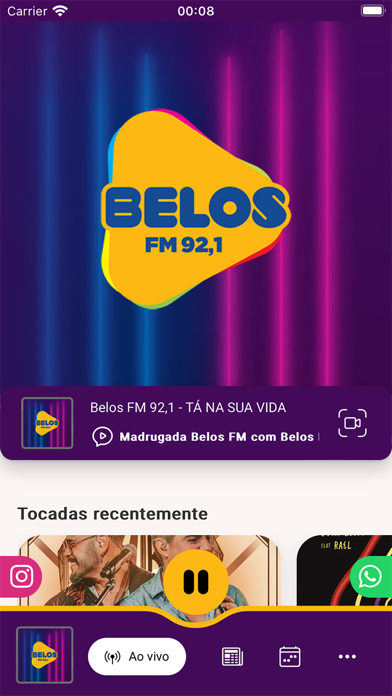 Belos FM 92,1 Screenshot