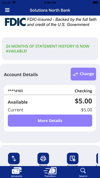 Solutions North Bank Mobile Screenshot