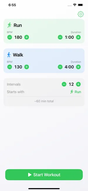 Run/Walk BPM screenshot 1