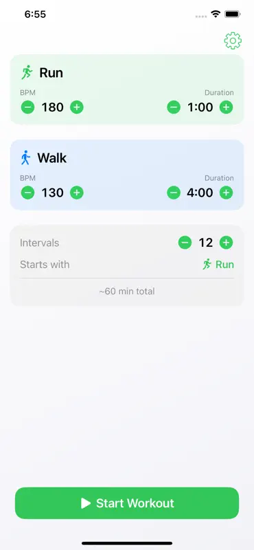 Run/Walk BPM screenshot 1 of 6