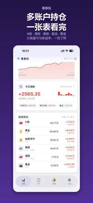 看看钱-股票基金资产记账 screenshot 2
